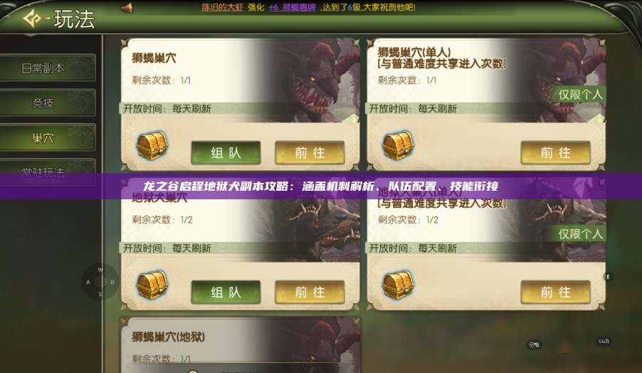 龙之谷启程地狱犬副本攻略：涵盖机制解析、队伍配置、技能衔接 第1张